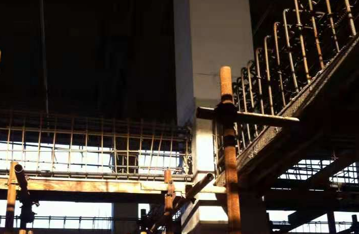 郴州一厂房梁柱截面加大施工